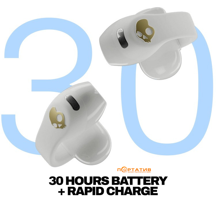 Наушники Skullcandy Push 720 Open Ear Bone/Gold (S4EOW-T022)