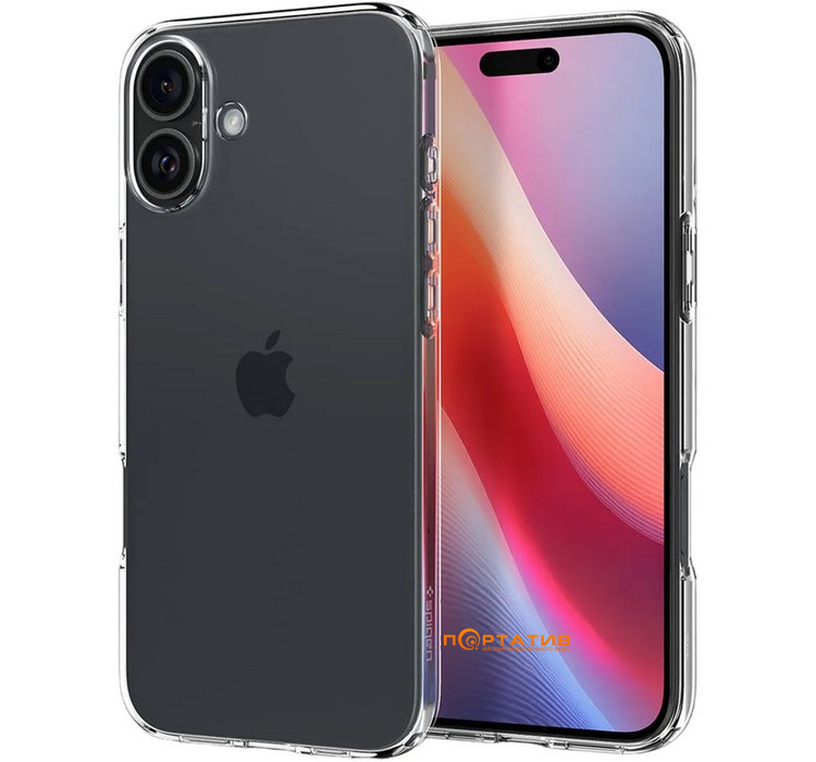 Чохол Spigen для Apple iPhone 16, Liquid Crystal, Crystal Clear (ACS08190)