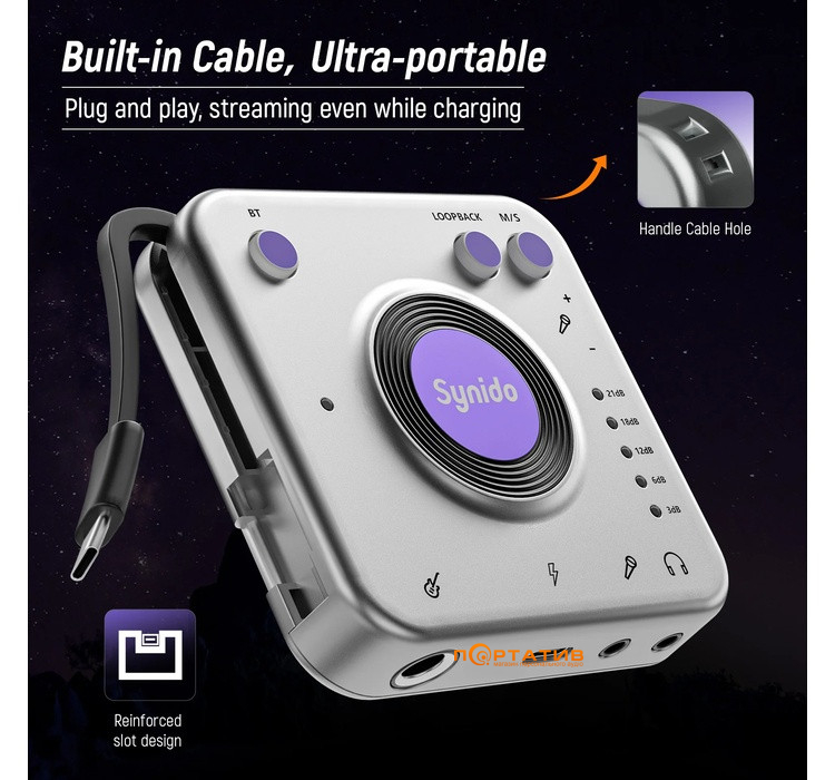 Аудіоінтерфейс Synido Live Dock A20 (SY000131)