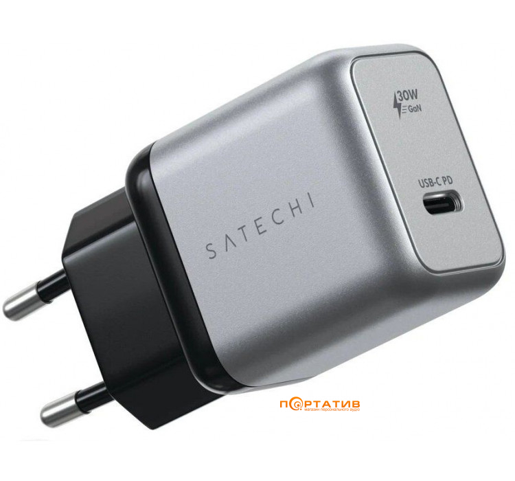 Satechi 30W USB-C PD Gan Wall Charger Space Gray (ST-UC30WCM-EU)