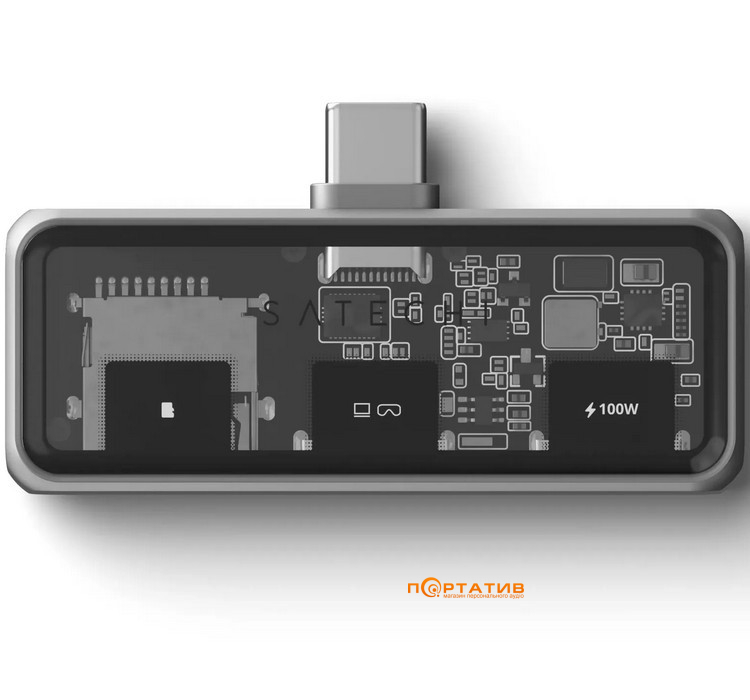Хаб Satechi Mobile XR Hub with Audio Space Grey (ST-HXRSDM)