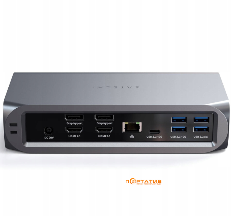 Док-станция Satechi Thunderbolt 4 Multimedia Pro Space Gray (ST-DT4PMM-EU)
