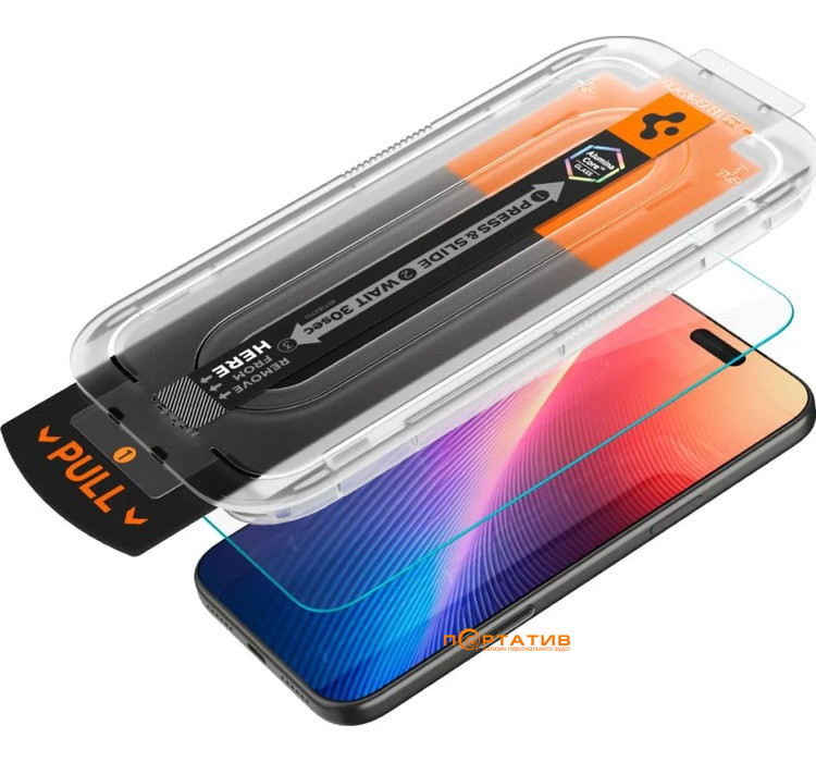 Защитное стекло Spigen iPhone 17 Air Glas.tR EZ Fit Pro HD (AGL09870)