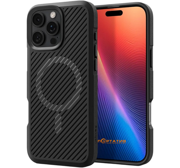 Чехол Spigen для Apple iPhone 16 Pro, Core Armor MagFit, Matte Black (ACS08158)