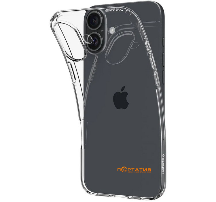 Чохол Spigen для Apple iPhone 16, Liquid Crystal, Crystal Clear (ACS08190)