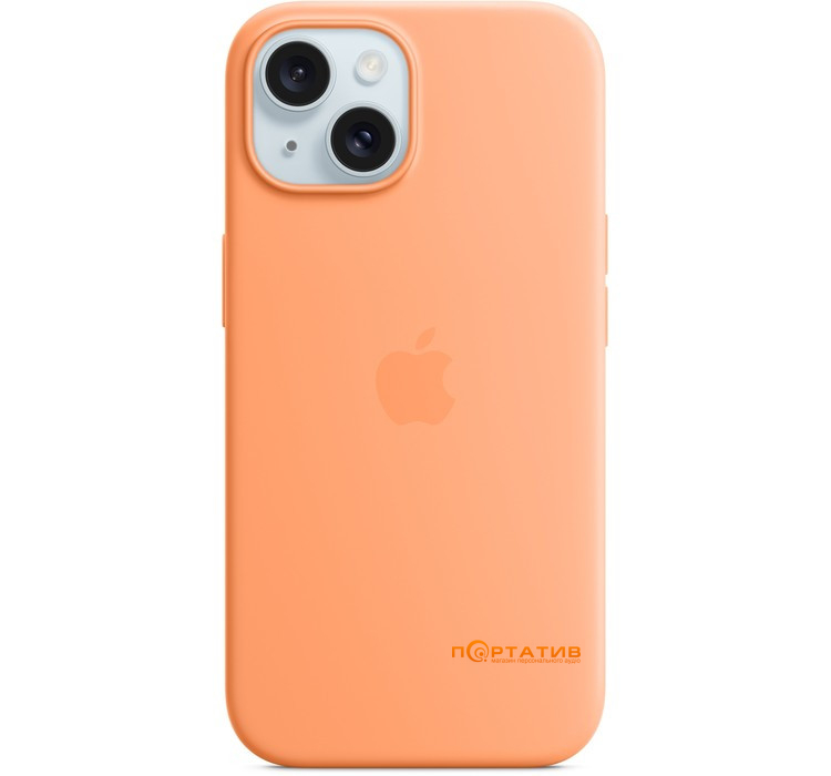 SoftCase iPhone 15 Silicone Case with MagSafe and Animation Orange Sorbet