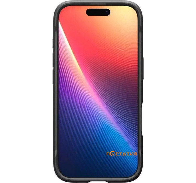 Чехол Spigen iPhone 17, Rugged Armor MagFit, Matte Black (ACS10367)