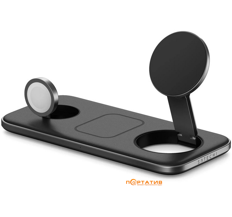 Зарядное устройство Satechi Trio Qi2 Pad Space Grey (ST-QTPM-EA)