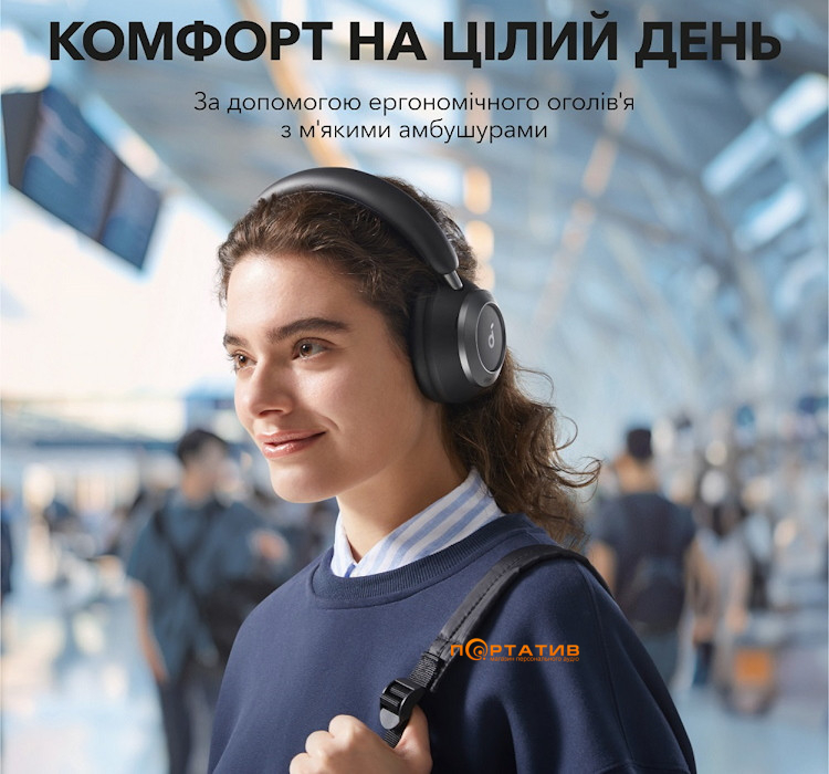 Наушники Anker SoundCore Space One Pro Jet Black (A3062G11)