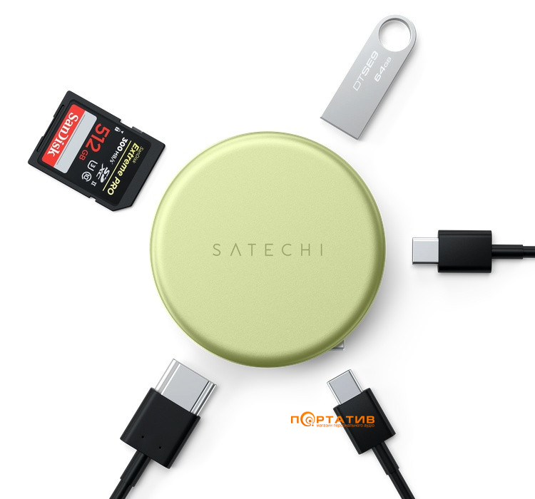 Хаб Satechi OntheGo 5-in-1 USB-C Multiport Citrus (ST-POTG5Y)