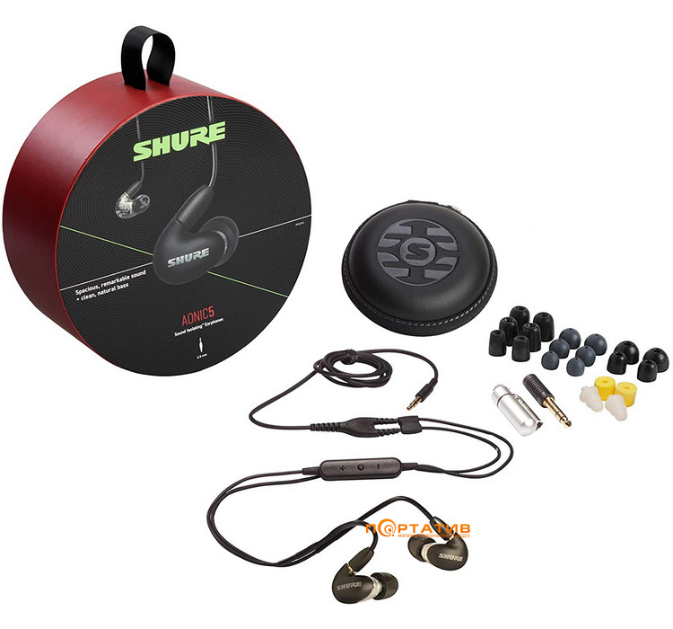 Наушники Shure AONIC 5 Black (SE53BABK+UNI-EFS)