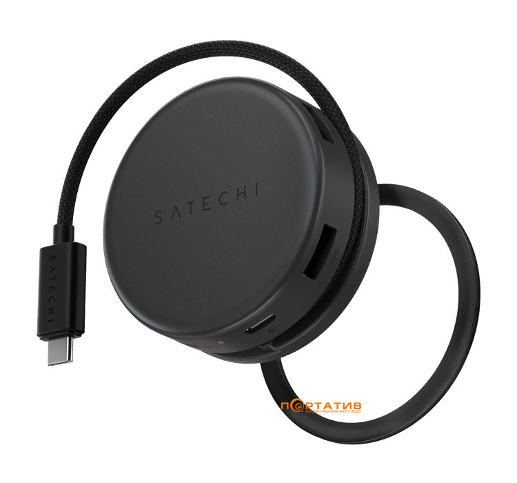 Хаб Satechi OntheGo 7-in-1 USB-C Multiport Space Black (ST-POTG7C)