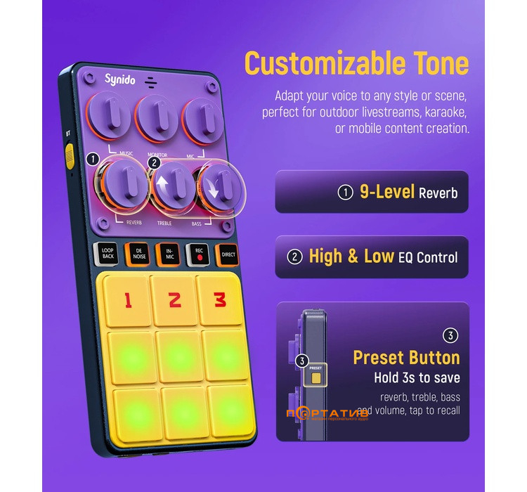 Аудіоінтерфейс Synido Live Go MK2 (SY000162)