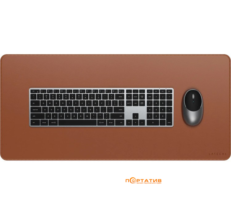 Настольний коврик Satechi Vegan Leather Desk Mat Brown (ST-LPDMN)