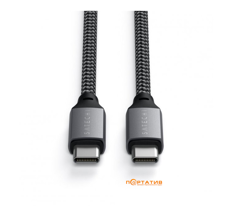 Satechi USB4 C to C Cable 100W Space Gray (80 cm) (ST-U4C80M)