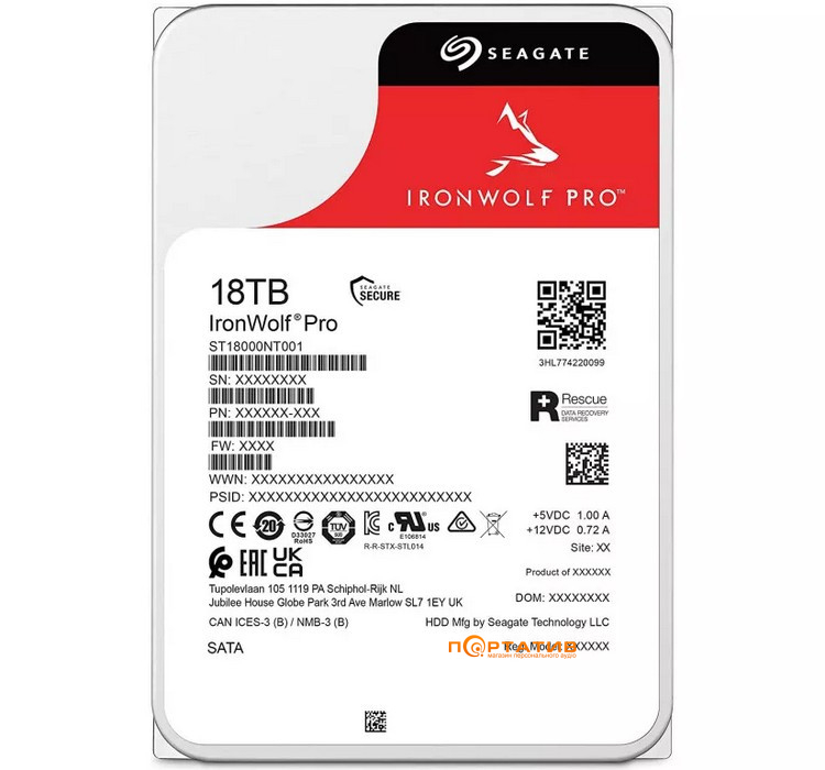 Жорсткий диск Seagate IronWolf Pro 18TB (ST18000NT001)