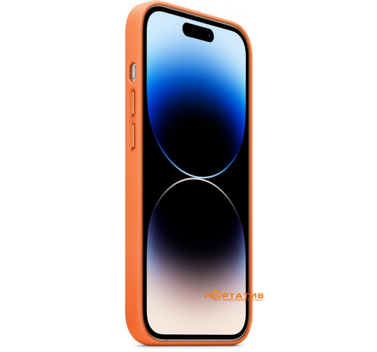SoftCase iPhone 14 Pro Leather Case with MagSafe Orange