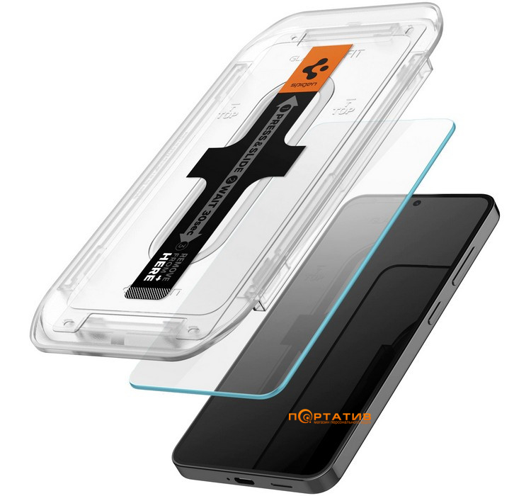 Защитное стекло Spigen для Samsung Galaxy S24 tR EZ Fit HD 2-Pack (AGL07440)
