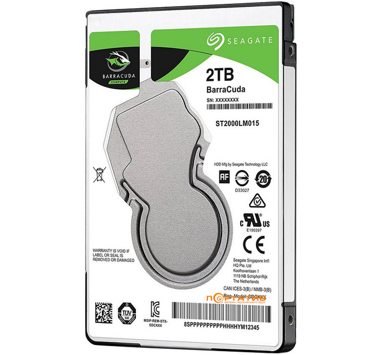 Жесткий диск Seagate BarraCuda 2TB 2,5