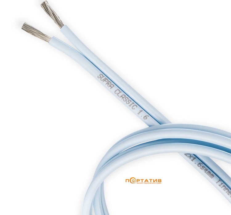 Акустичний кабель Supra Classic 2X1.6 Blue B300 (1м)