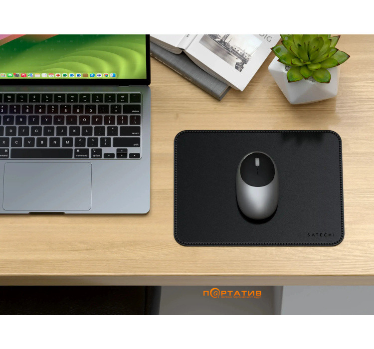 Килимок Satechi Vegan Leather Premium Mouse Pad Black (ST-LMPK)