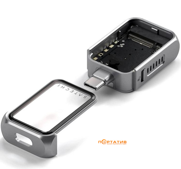 Внешний карман Satechi Mini NVMe SSD Enclosure Space Grey (ST-E2230M)