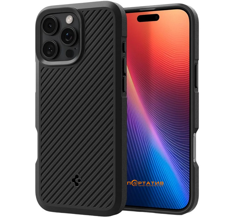 Чехол Spigen для Apple iPhone 16 Pro, Core Armor, Matte Black (ACS08157)