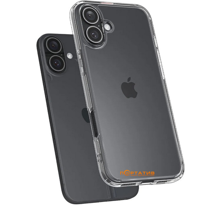 Чохол Spigen для Apple iPhone 16, Ultra Hybrid, Crystal Clear (ACS08197)