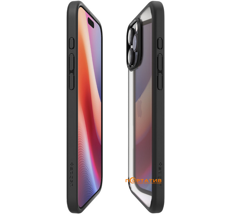 Чохол Spigen для Apple iPhone 16 Pro, Ultra Hybrid, Matte Black (ACS08125)