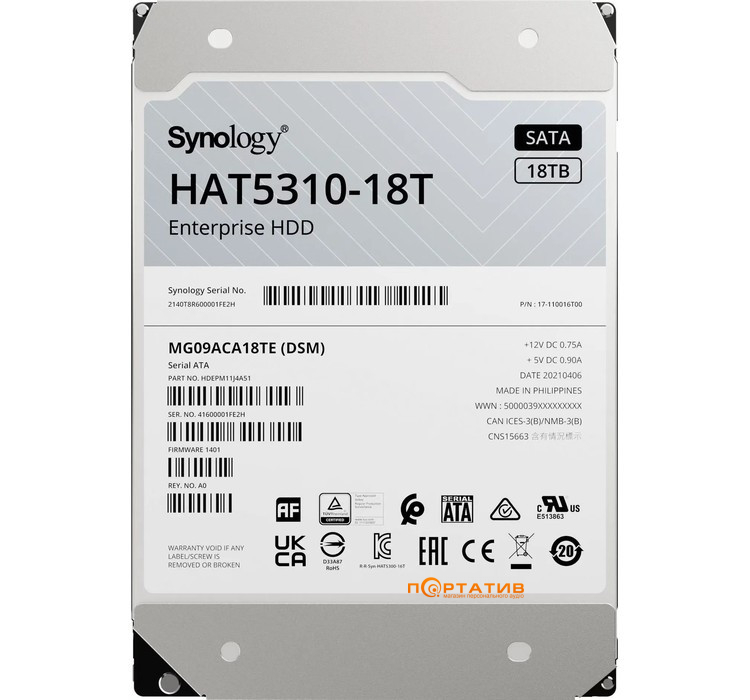Жесткий диск Synology HAT5310 18TB (HAT5310-18T)