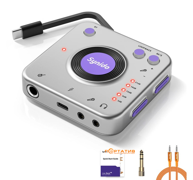 Аудіоінтерфейс Synido Live Dock A20 (SY000131)
