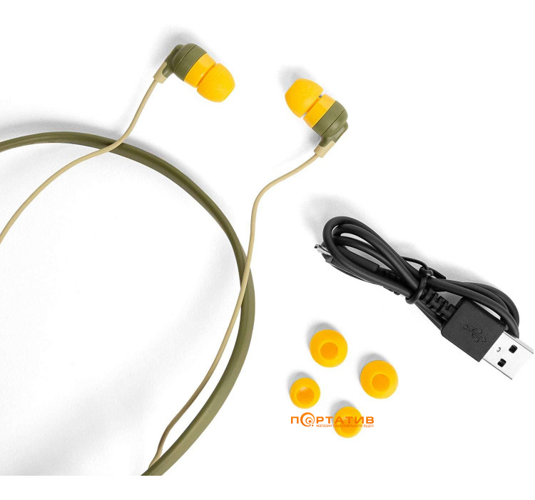 Навушники Skullcandy Inkd + BT Moss / Olive / Yellow (S2IQW-M687)