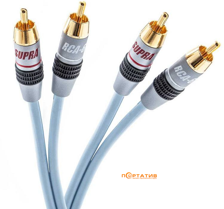Кабель аналоговый Supra Dual RCA Audio 1.5m (1001910072)