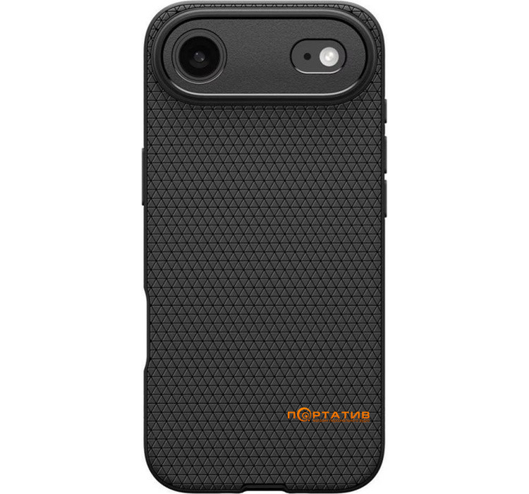 Чехол Spigen iPhone 17 Air, Liquid Air, Matte Black (ACS10302)