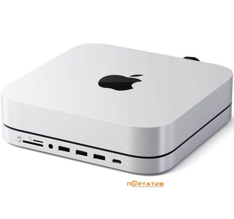 Док-станция Satechi Stand and Hub For Mac Mini / Studio With NVMe SSD Enclosure (ST-GMMSHS)