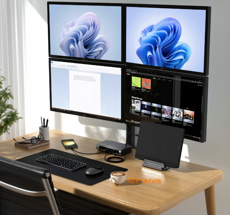 Док-станция Satechi Thunderbolt 4 Multimedia Pro Space Gray (ST-DT4PMM-EU)