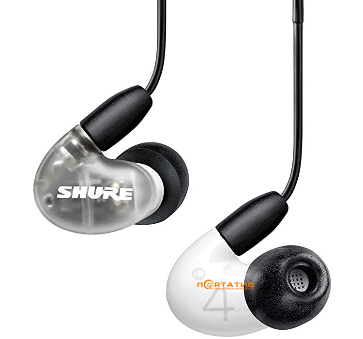 Наушники Shure AONIC 4 White (SE42HYW+UNI-EFS)