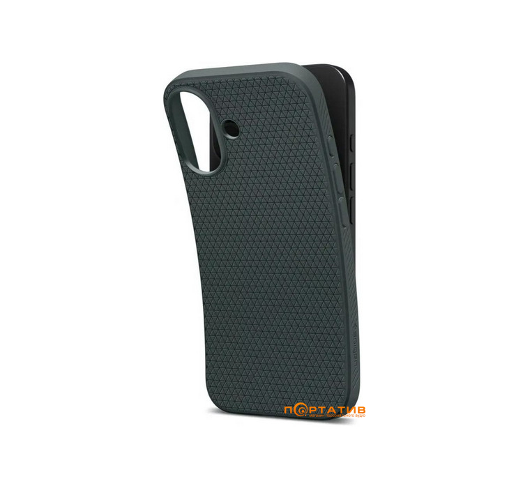 Чехол Spigen iPhone 17, Liquid Air, Abyss Green (ACS10371)