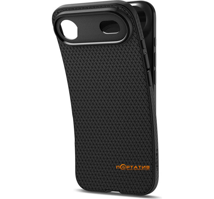 Чехол Spigen iPhone 17 Air, Liquid Air, Matte Black (ACS10302)