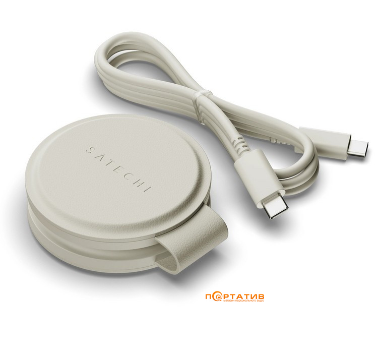 Беспроводное ЗУ Satechi OntheGo 2-in-1 Wireless Charger Sand (ST-QTG21W)