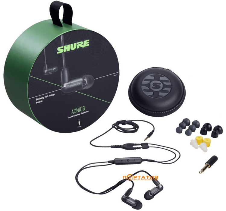 Наушники Shure AONIC 3 Black (SE31BABKUNI-EFS)