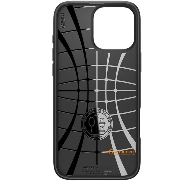 Чехол Spigen для Apple iPhone 16 Pro, Liquid Air, Matte Black (ACS08117)