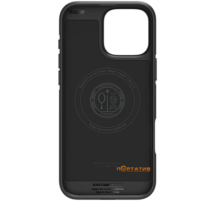 Чехол Spigen для Apple iPhone 16 Pro, Core Armor MagFit, Matte Black (ACS08158)