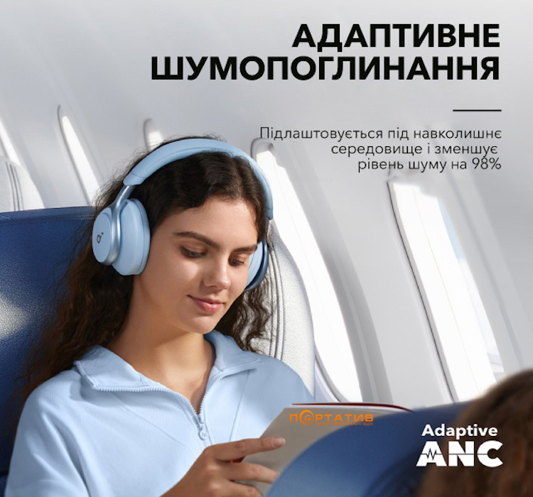 Навушники Anker SoundCore Space One Sky Blue U