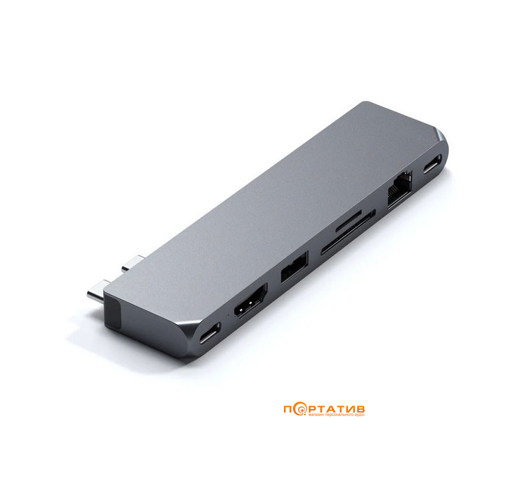 Satechi Aluminum USB-C Pro Hub Max Adapter Space Gray (ST-UCPHMXM)