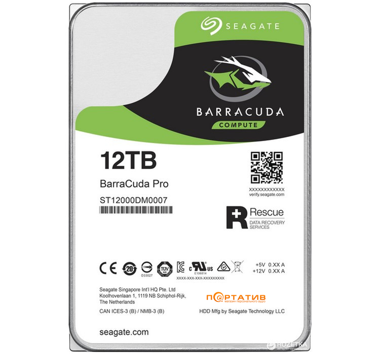 Жесткий диск Seagate Barracuda Pro 12TB (ST12000DM0007)