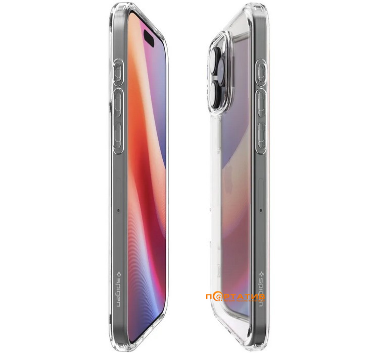 Чехол Spigen для Apple iPhone 16 Pro, Ultra Hybrid, Crystal Clear (ACS08121)