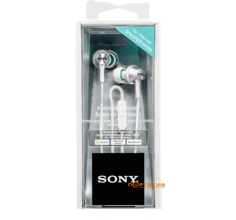 Наушники Sony MDR-EX450AP White