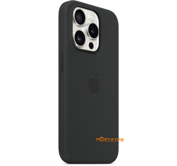 SoftCase iPhone 15 Pro Silicone Case with MagSafe and Animation Black