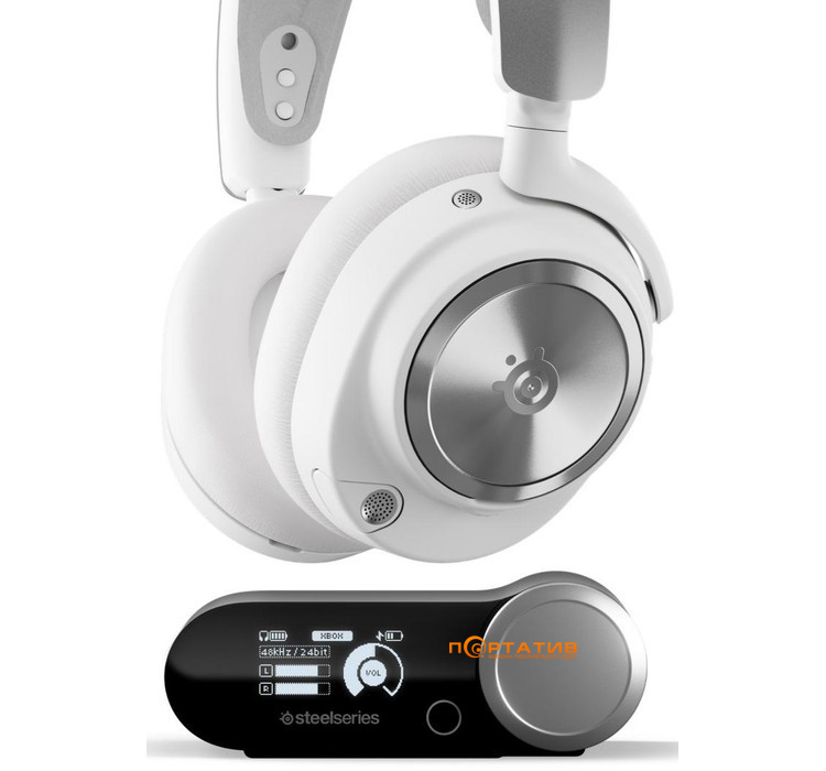 Ігрова гарнітура SteelSeries Arctis Nova Pro Wireless White (61524)